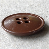 brun retro knap plastik 20 mm genbrugs knapper til salg
